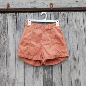 BDG  High Waisted Coral/ Orange Shorts‎ Womens Size 25